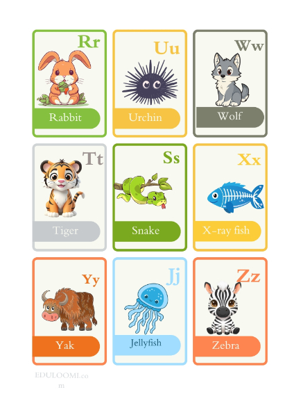 printable animal alphabet flashcards printable animal alphabet flashcards