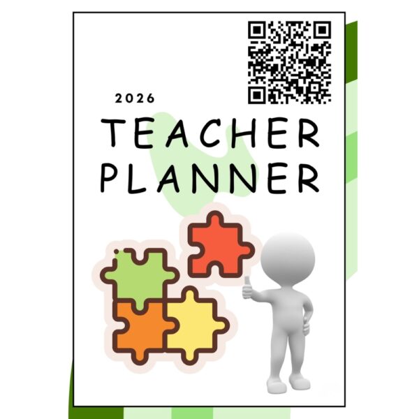 minimalist rainbow teacher planner printable for organized classroom management